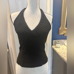 A'gaci Black Elegant halter top